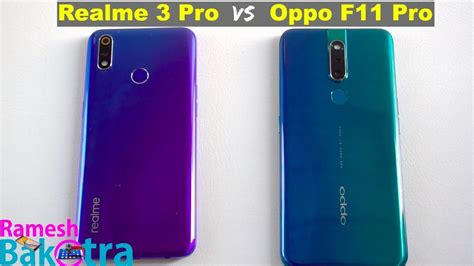 Realme Pro Vs Oppo F Pro Speedtest And Camera Comparison Youtube