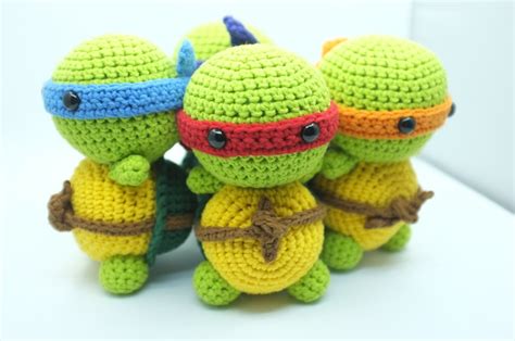 Pattern Ninja Turtle Tmnt Amigurumi Crochet Pdf Instant Download By