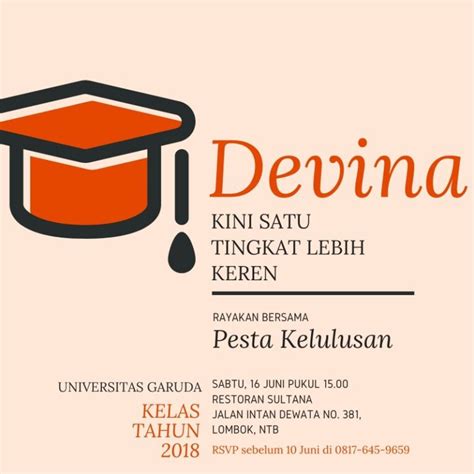 Contoh Surat Undangan Wisuda Untuk Orang Tua Contoh Surat Resmi