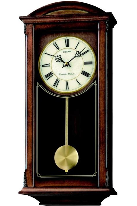 Seiko Long Case Pendulum Chiming Wall Clock QXH030B