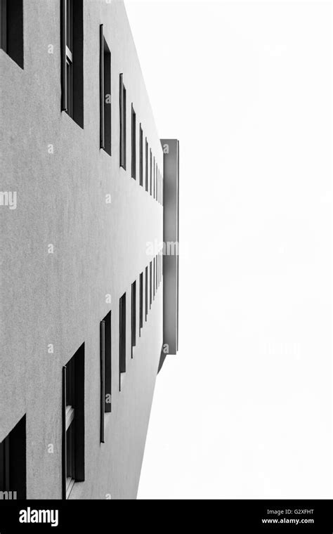 Urban Geometry Looking Up To Glass Building Modern Architecture Black And White Glass And