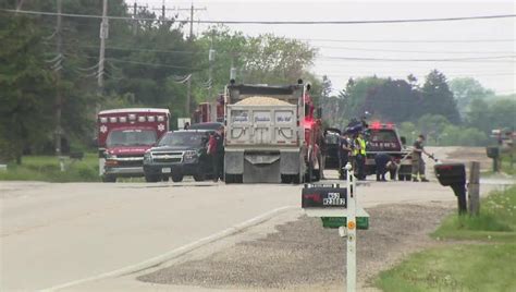 Motorcyclist Killed In Crash With Dump Truck In Lisbon Fox6 Milwaukee