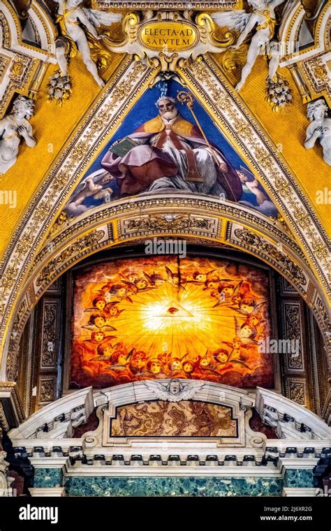 Rome Italy May Baptismal Chapel With Baptistery Of Papal