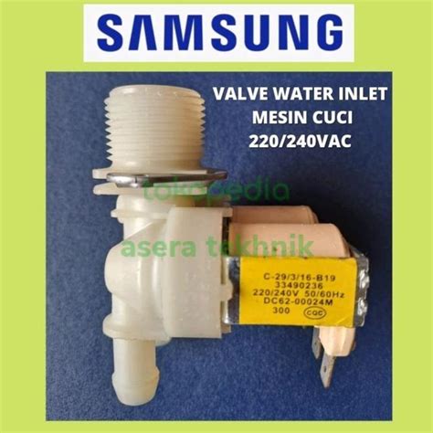 Selenoid Air Masuk Valve Water Inlet Mesin Cuci Samsung Tabung V