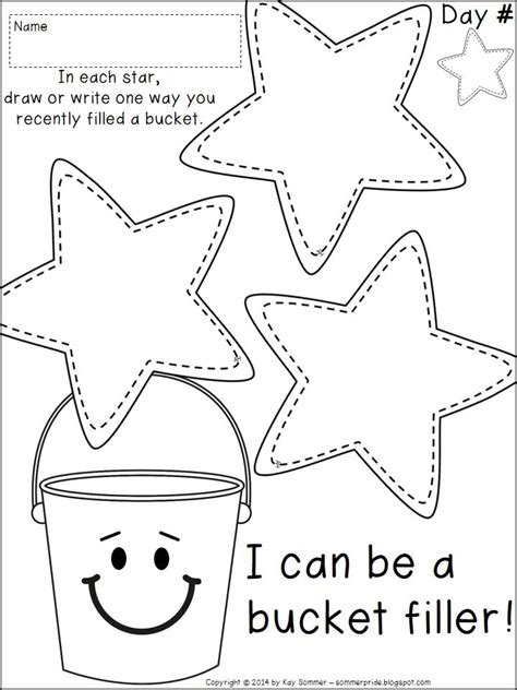 Freebies Bucket Filler Activities Bucket Filling Bucket Filler