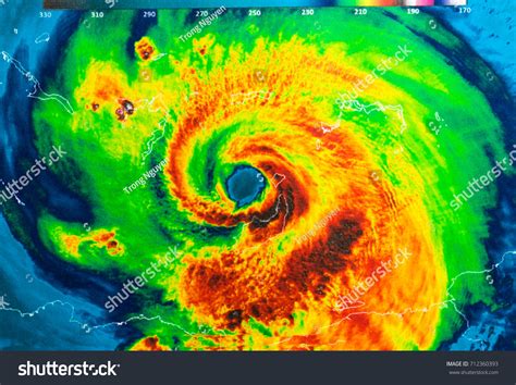 Geocolor Image Eye Hurricane Irma Elements Stock Photo 712360393 ...