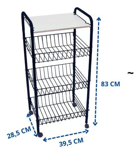 Organizador Fruteira 3 Cestas Porta Filtro Frutas E Legumes Cor