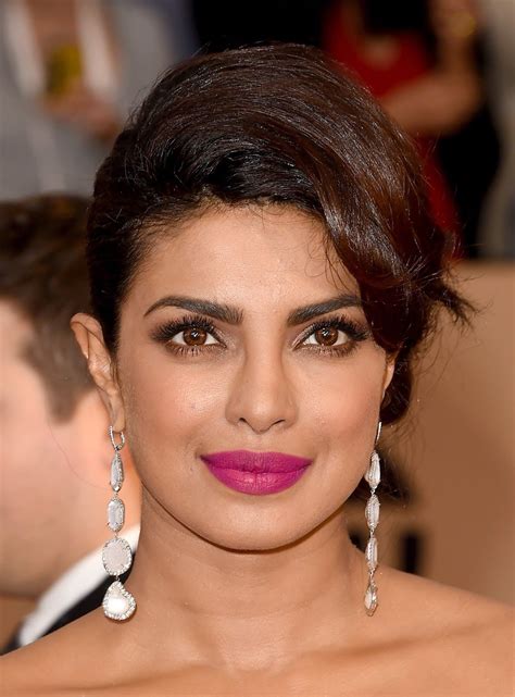 Glamorous Actress Priyanka Chopra Long Hair Stills In Pink Dress Actress Doodles