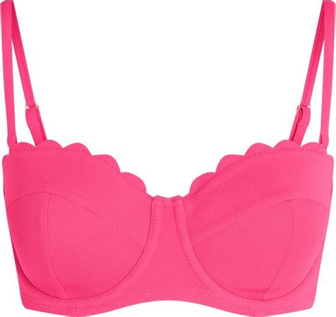 Hunkemöller Scallop Padded Strapless Underwired Bikini Top Cup E Roze B70 bol