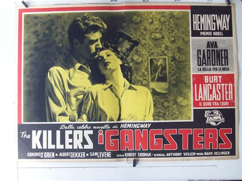 THE KILLERS I GANGSTERS MOVIE POSTER THE KILLERS MOVIE POSTER