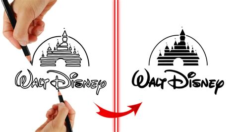 How To Draw The Disney Logo Nbkomputer