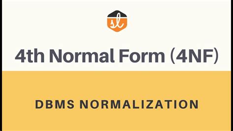 4th Normal Form (4NF) | Multi-Valued Dependency | Database ...