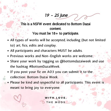 Bottom Dazai Week 2023 on Twitter: " ️‍🩹 Bottom Dazai event 2023#N# ️‍🩹 ...