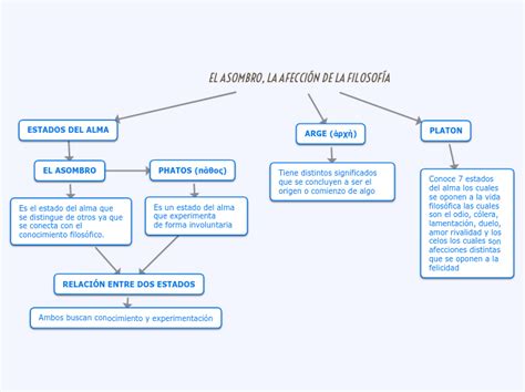 EL ASOMBRO LA AFECCIÓN DE LA FILOSOFÍA Mind Map