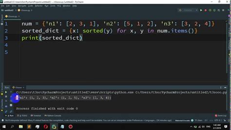 How To Sort A List Alphabetically In A Dictionary In Python Youtube