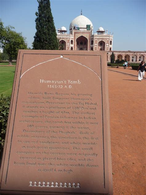 Delhi Humayun Tomb In Humayun Tomb Complex The Journey Of A