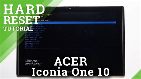 Hard Reset ACER Iconia One 10 Via Recovery Mode Bypass Screen Lock