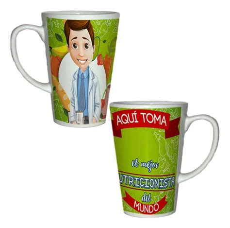 Taza Cónica 12 Oz Aquí Toma El Mejor Nutricionista Meses sin interés