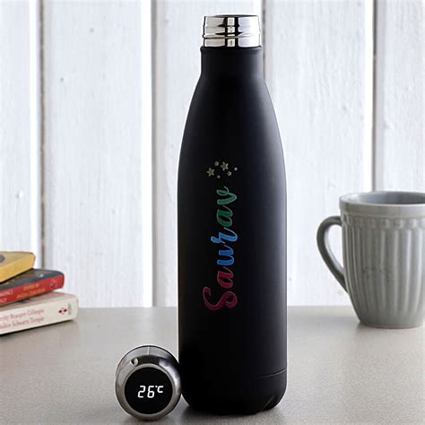 Buysend Personalised Stainless Steel Temperature Bottle Online Fnp