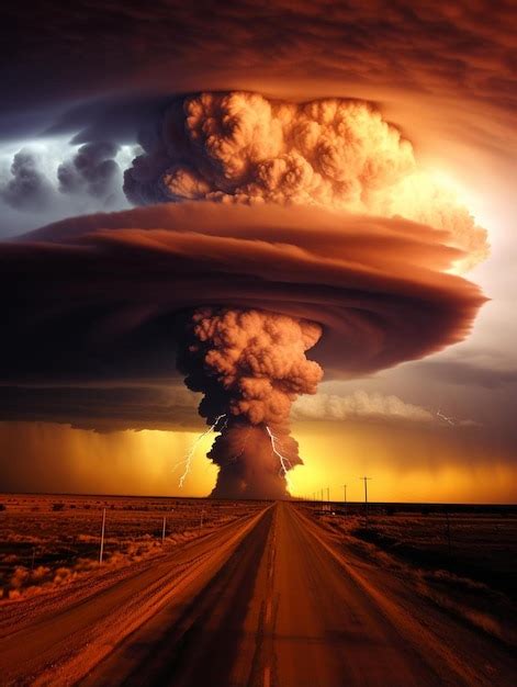 Premium Photo | Nuclear explosion mushroom cloud