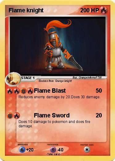 Pokémon Flame Knight 2 2 Flame Blast My Pokemon Card