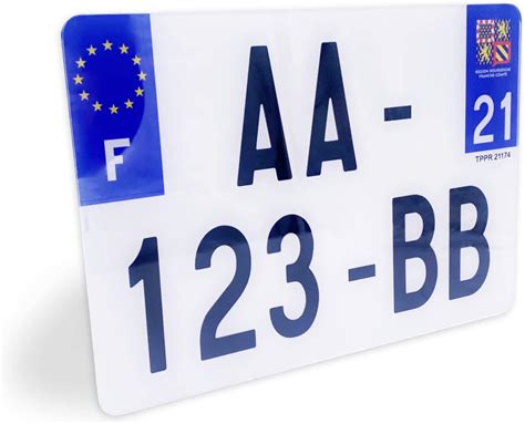 Amazon fr 1 Plaque d immatriculation 4x4 plexiglas homologué SIV