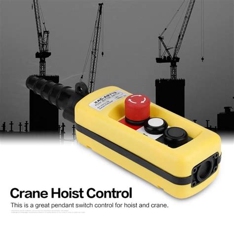 Crane Chain Hoist Push Button Switch Lifting Pendant Controller With