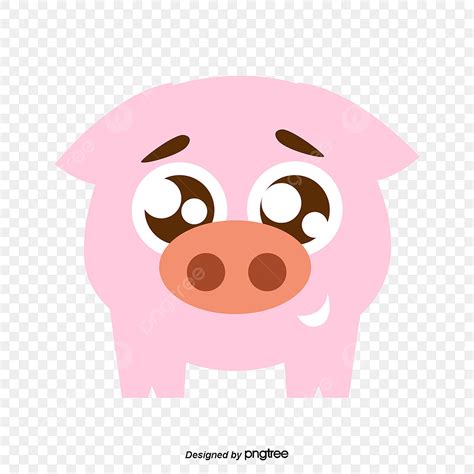 Pink Pig Silhouette