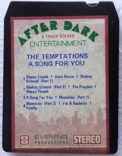 The Temptations A Song For You 8 Track Cartridge Discogs