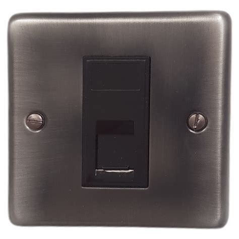 G H Contour Slate Effect Rj45 Socket 1 Gang