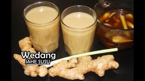 Resep Wedang Jahe Susu Enak Dan Segar Youtube