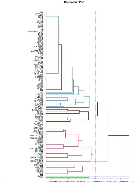 Dendrogram Showing Clustering Of 131 Garlic Genotypes Constructed Using Download Scientific