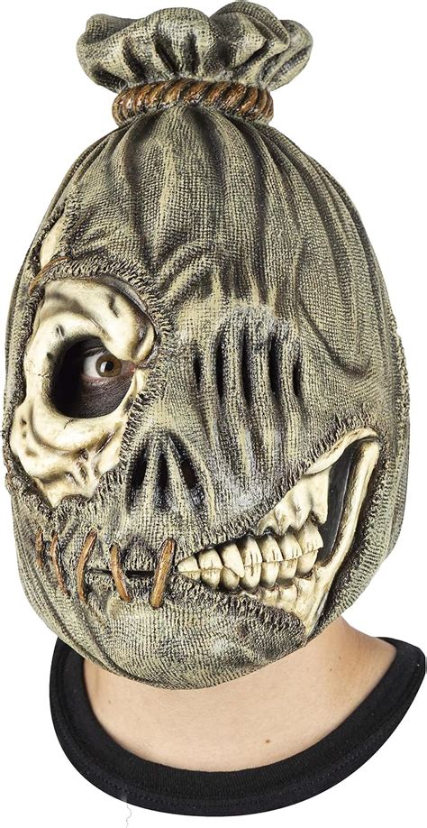 Amazon Ghoulish Productions Scarecrow Skull Mask Brown Scarecrow