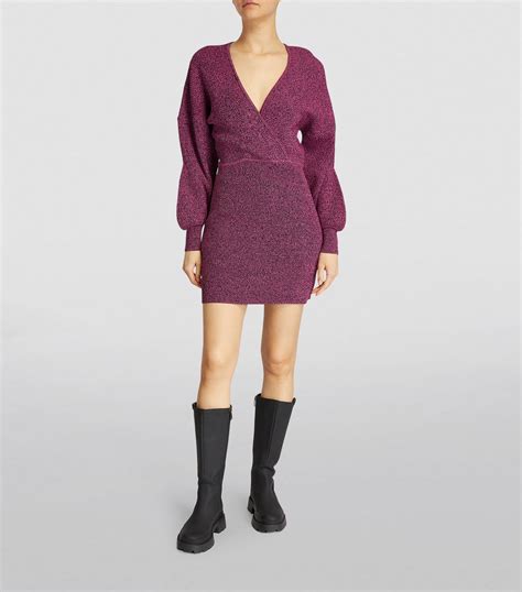 Ganni Puff Sleeved Mini Dress Harrods Us