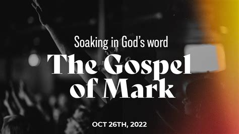 Soaking In God S Word The Gospel Of Mark 1 29 YouTube