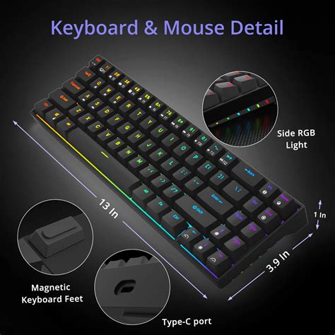 RK Hot Swappable Mechanical Keyboard Wireless Bluetooth Type C RGB Keys Mechanical
