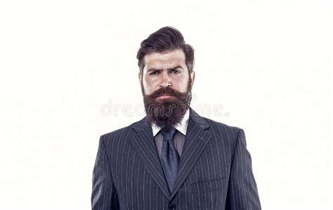 Timeless Tweed Suit Business Man Wear Suit Serious Bearded Man Boss