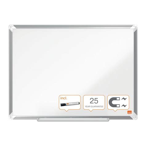 Nobo Premium Plus Tableau Blanc Magnétique en Acier Émaillé 600x450mm