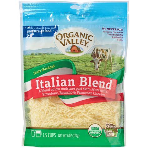 Organic Valley Italian Blend Cheese Shredded Shop Cheese At H E B