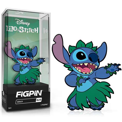 Lilo Stitch Hula Dancing Stitch FiGPiN Classic 3 Inch Enamel Pin