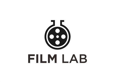 Premium Vector Film Lab Logo Design Vector Illustration