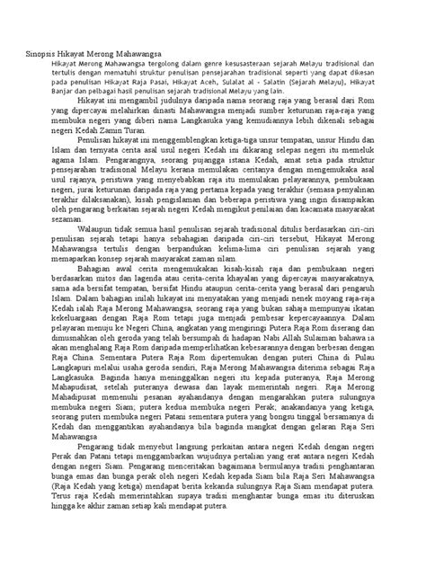 Sinopsis Hikayat Merong Mahawangsa Pdf