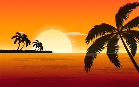 Cartoon Sunset Wallpapers - Wallpaper Cave