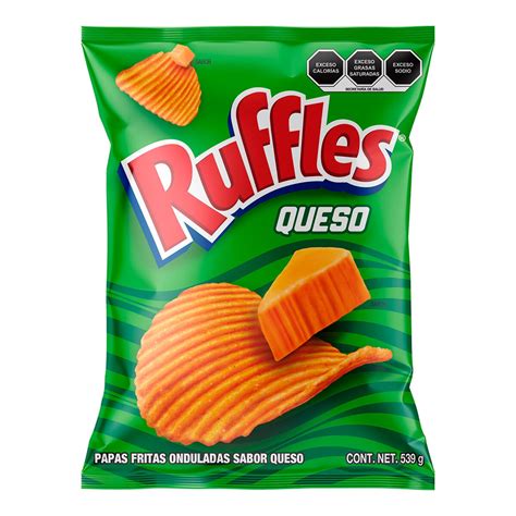 Ruffles Papas Fritas Onduladas Sabor Queso 539 G Costco