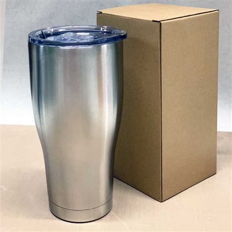 Case Of 25 30 Oz Modern Curve Stainless Steel Insulated Blank Tumble