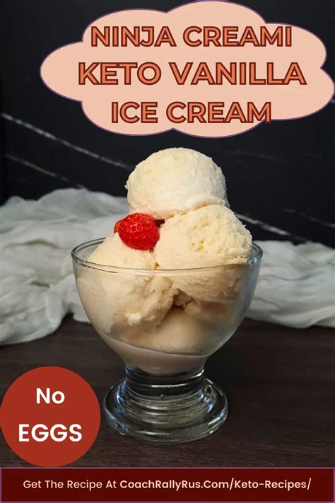 4 Ingredient Easy Ninja Creami Recipe Keto Vanilla Ice Cream