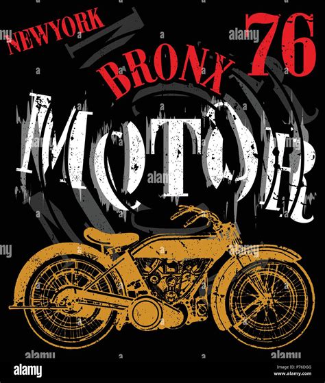 Motorcycle Racing Typography Graphics And Poster Skull And Old School