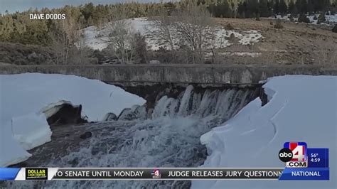 A Crack Found In Panguitch Lake Dam Causes Closure Of Utah Highway Youtube