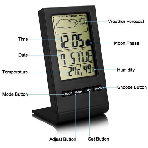 Lingear Thermo Hygrometer Lcd Temperature Moisture Meter With Data