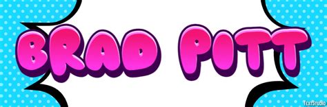 Brad Pitt Text Effect And Logo Design Celebrity